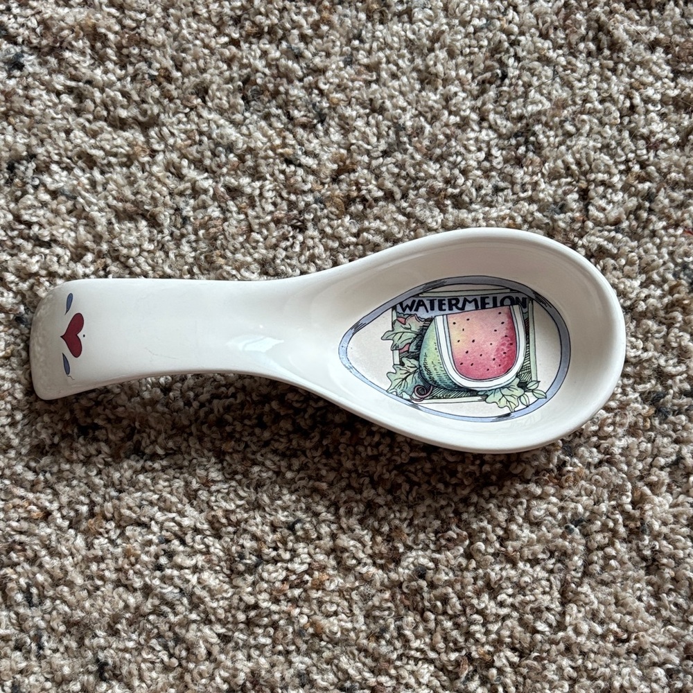 Vintage Susan Winget Ceramic Watermelon Spoon Rest Kitchenware